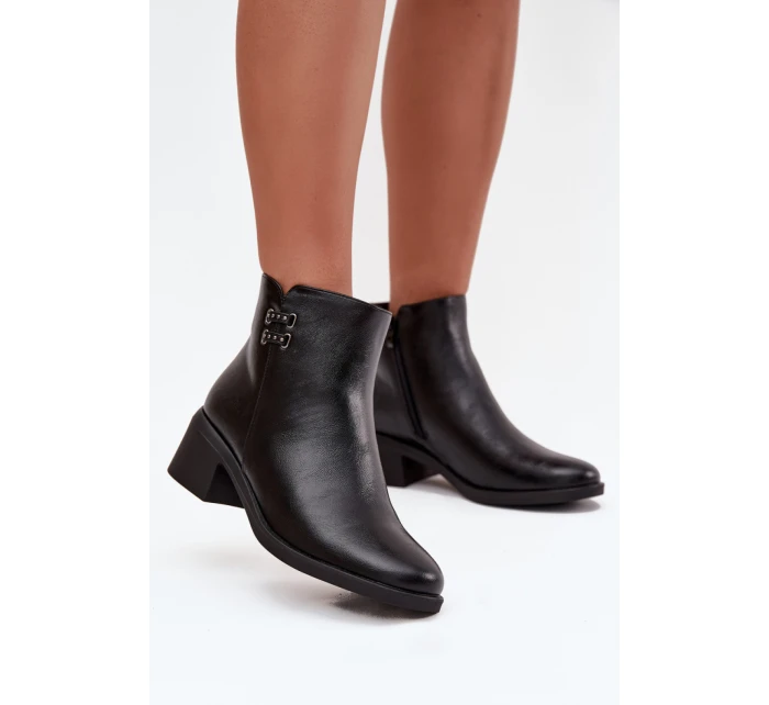 Boty na podpatku model 222522 Step in style Boty na podpatku model 222522 Step in style