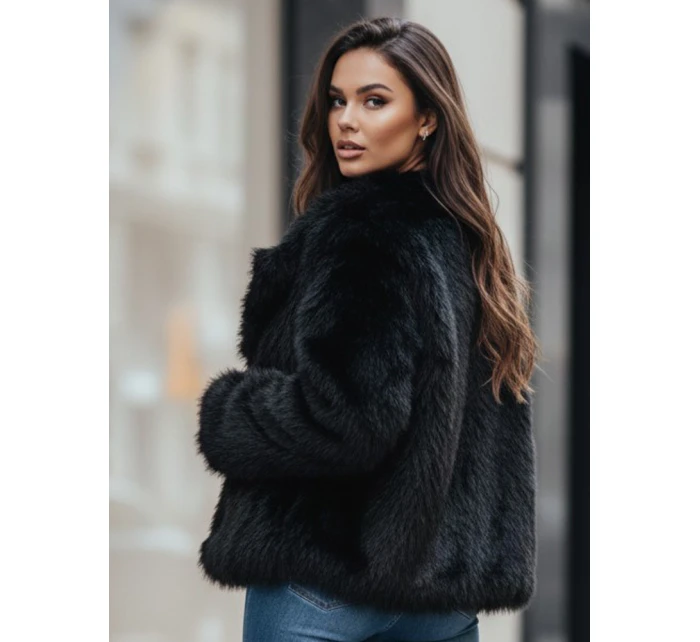 Dámský krátký černý kožich ZARAFIA FashionStreet TY5117z
