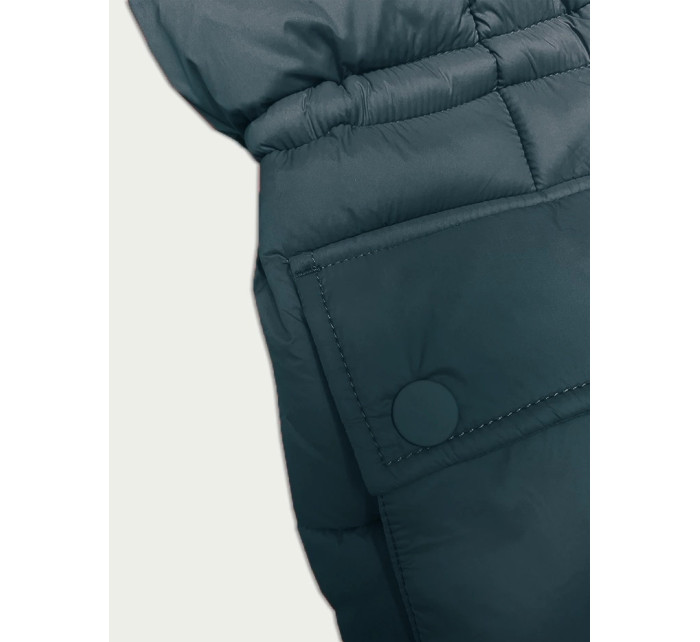 Dámská zimní prošívaná bunda ve barvě s odepínací kapucí model 19735968 - Stitch&Soul