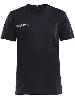 Squad Go Jersey Solid Jr Dětské sportovní tričko s výstřihem do V model 22468837 black - Craft Teamwear