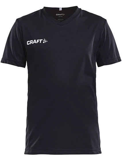 Craft Teamwear Squad Go Jersey Solid Jr Dětské sportovní tričko s výstřihem do V 82.5582 black Craft Teamwear Squad Go Jersey Solid Jr Dětské sportovní tričko s výstřihem do V 82.5582 black