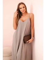 Mušelínové šaty na ramínka fango