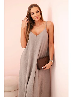 Mušelínové šaty na ramínka fango