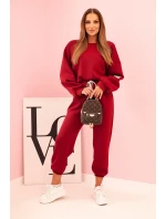 Komplet mikina + kalhoty máslově švestková Komplet mikina + kalhoty máslově švestková