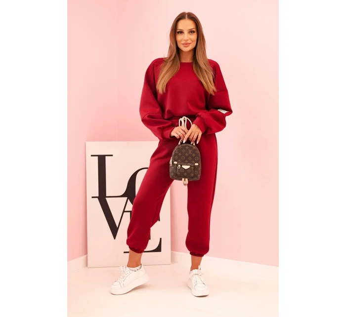 Komplet mikina + kalhoty máslově švestková Komplet mikina + kalhoty máslově švestková