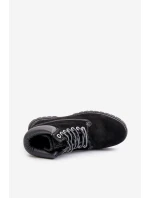 Semišové Zateplené Trekingové Boty Pánské Big Star OO174138 HI-POLY SYSTEM Černé Semišové Zateplené Trekingové Boty Pánské Big Star OO174138 HI-POLY SYSTEM Černé