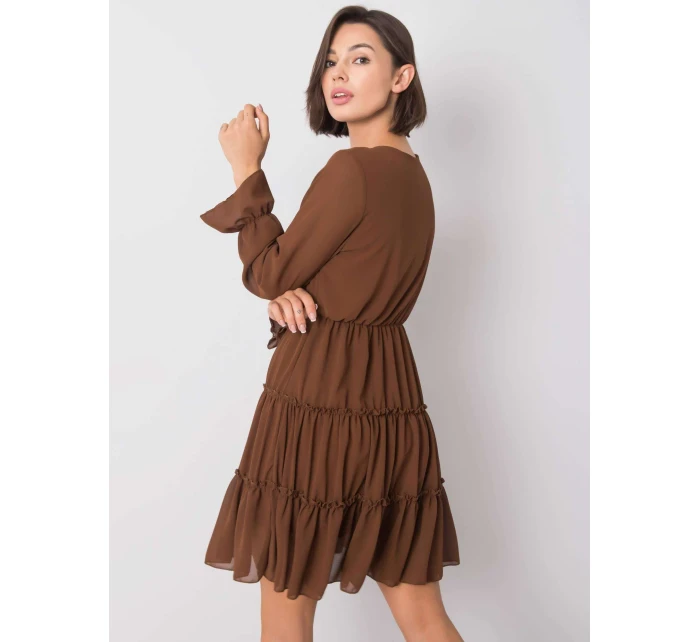 Šaty DHJ SK 12310.61P hnědá Šaty DHJ SK 12310.61P hnědá