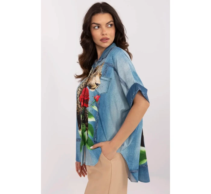 Košile s dlouhým rukávem  model 210971 Italy Moda