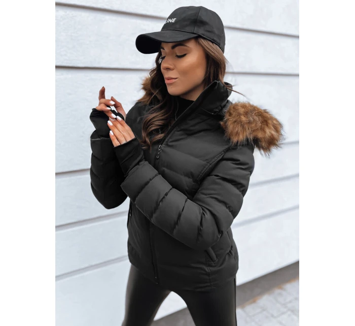 Dámská prošívaná zimní bunda VERSES černá FashionStreet TY4040 Dámská prošívaná zimní bunda VERSES černá FashionStreet TY4040