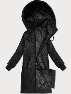 Jednoduchá černá bunda s ozdobným prošíváním S'West (B8393-1)