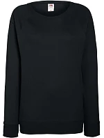 Fruit of the Loom Lady-Fit LW Raglan Sweat Dámská raglánová mikina 16.2146 black Fruit of the Loom Lady-Fit LW Raglan Sweat Dámská raglánová mikina 16.2146 black