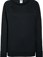 Fruit of the Loom Lady-Fit LW Raglan Sweat Dámská raglánová mikina 16.2146 black