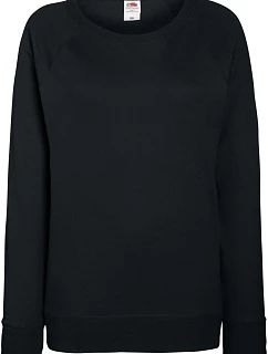 Fruit of the Loom Lady-Fit LW Raglan Sweat Dámská raglánová mikina 16.2146 black
