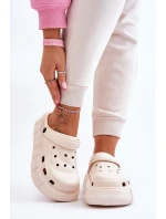 Dámská pěnová platforma Crocs Béžove Beckett Dámská pěnová platforma Crocs Béžove Beckett