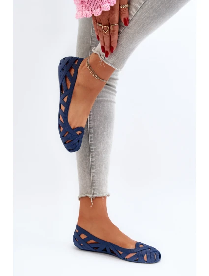 Dámské gumové baleríny tmavě modré model 21652118 - Boto