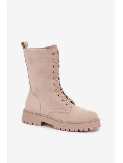 Dámské workery zateplené béžové Marvielle