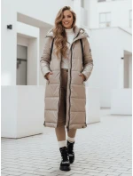 Dámská přechodná bunda prošívaná s kapucí béžová Dstreet model 21991084 - FashionStreet