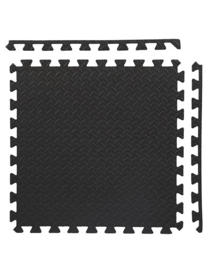 Podložka pod puzzle se sportovním vybavením světle šedá 9 dílků HMS MP12