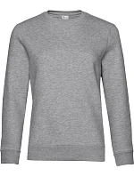 B&C QUEEN Crew Neck_° Dámská mikina 01.W01Q heather grey