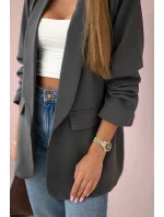 Sako s klopami elegantní Grafit Sako s klopami elegantní Grafit