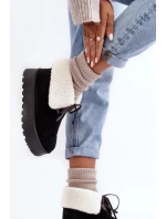 S Kožešinou Černé model 21635501 - Boto