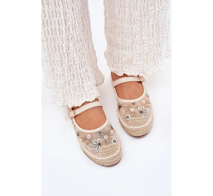 espadrilky s na platformě béžové model 21700053 - Boto espadrilky s na platformě béžové model 21700053 - Boto