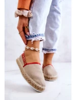 Dámské espadrilky Slip-on Big Star - béžové Dámské espadrilky Slip-on Big Star - béžové