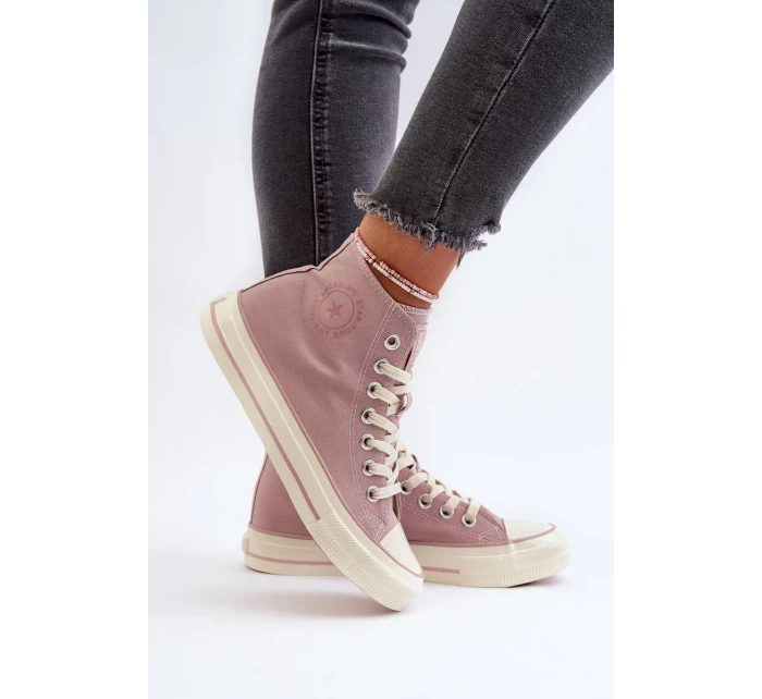 Dámské vysoké tenisky Big Star růžové Dámské vysoké tenisky Big Star růžové