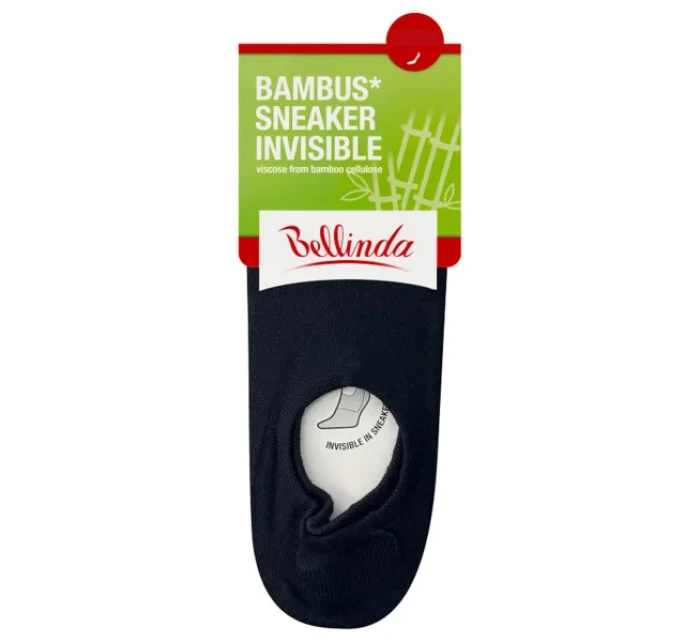Dámské ponožky invisible BAMBUS SNEAKER SOCKS - BELLINDA - černá