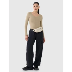 Dámské hladké tričko s dlouhým rukávem model 21436420 - 4F Dámské hladké tričko s dlouhým rukávem model 21436420 - 4F