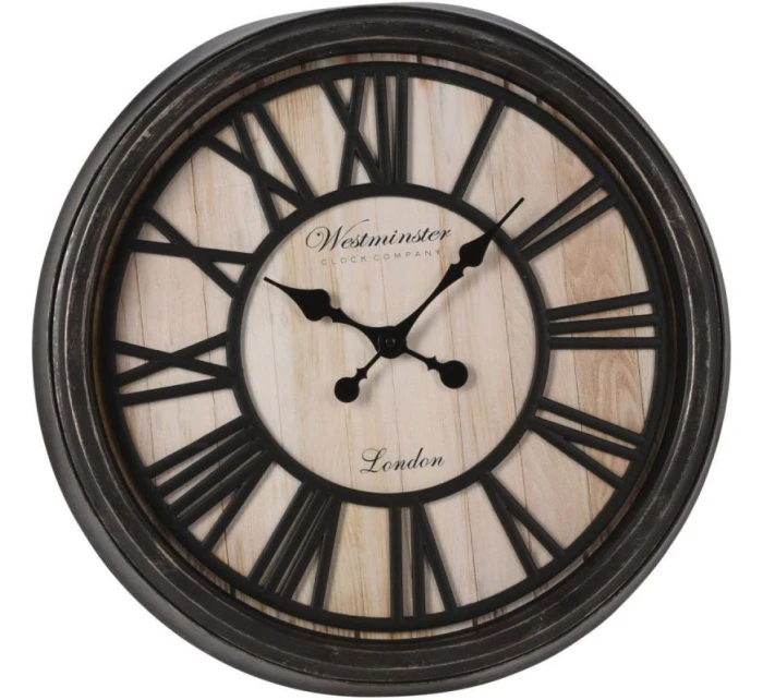 NÁSTĚNNÉ HODINY S ŘÍMSKÝMI ČÍSLICEMI 50CM