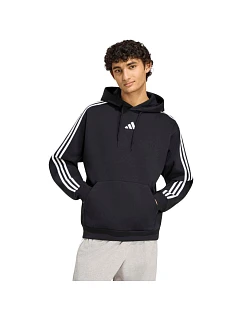 Pánská mikina Essentials 3Stripes Fleece Hoodie, černá, model 22357673 - ADIDAS