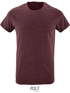 SOL'S Regent Fit Pánské tričko "Slim Fit" 25.0553 heather oxblood