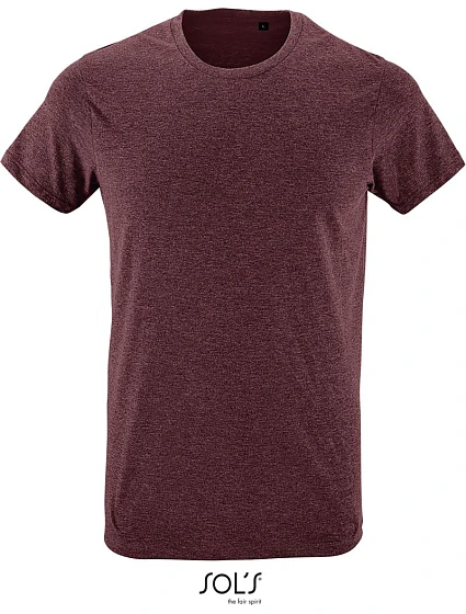SOL'S Regent Fit Pánské tričko "Slim Fit" 25.0553 heather oxblood