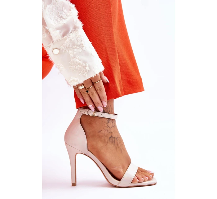 Módní sandály Beige béžové model 21612457 - VINCEZA