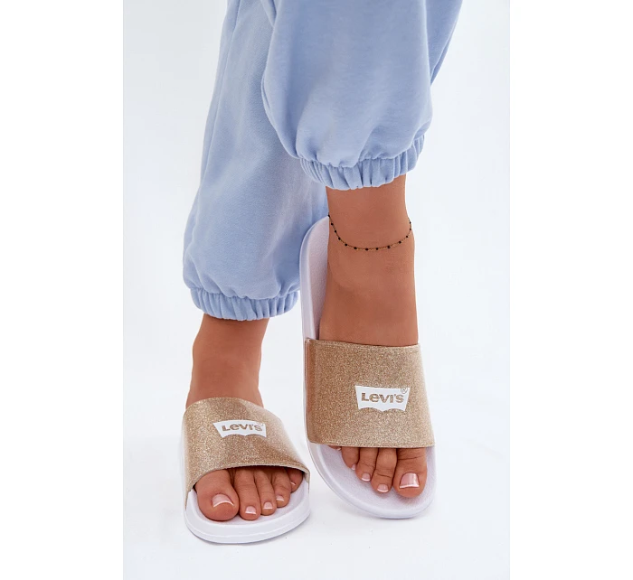 Dětské pantofle  Zlaté s model 22076984 - Levis