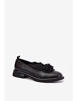 Dámské kožené polobotky s ozdobou Černé model 22386291 - T.Sokolski Dámské kožené polobotky s ozdobou Černé model 22386291 - T.Sokolski