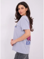 T shirt model 21821417 jasny fioletowy - FPrice