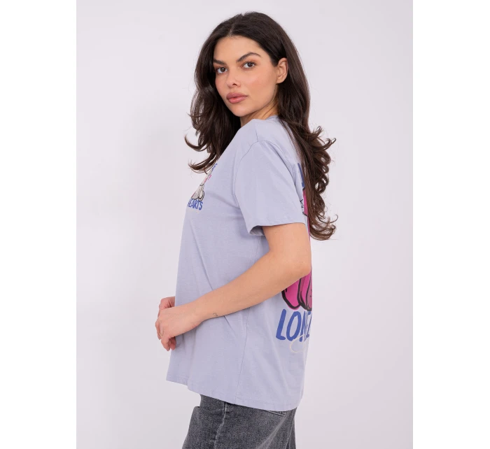 T shirt model 21821417 jasny fioletowy - FPrice