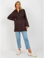 Dámský kabát LK PL  tmavě hnědá  model 18171336 - FPrice