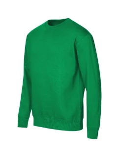 Crew mikina unisex středně zelená