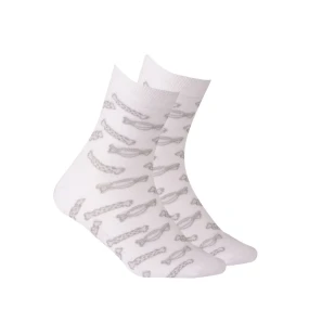 TENKÉ PONOŽKY BARVA 2-6 LET DÍVKY BÍLÁ 21-23