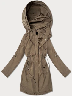 Klasyczna kurtka damska na podszewce Goodlookin brązowa (B2006-48)