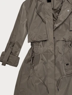 Klasyczna kurtka damska na podszewce Goodlookin brązowa (B2006-48)