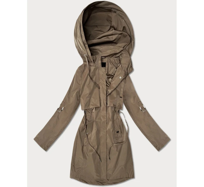 Klasická dámská bunda Goodlookin s hnědou podšívkou (B2006-48)