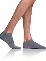 Krátké pánské bambusové ponožky BAMBUS AIR IN-SHOE SOCKS - BELLINDA - šedá