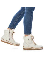 Kožené nepromokavé zateplené boty W white model 21391182 - Rieker