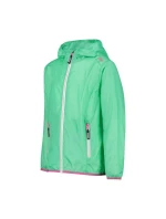 CMP Kid G Jacket Rain Fix Hood lehká zelená nepromokavá bunda (3X53255-E306)