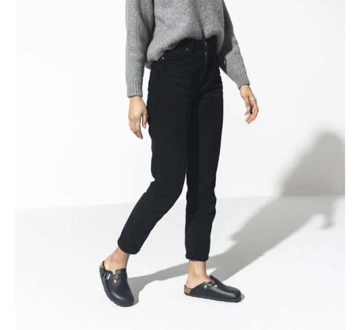 žabky Boston Black leather model 21350988 - Birkenstock