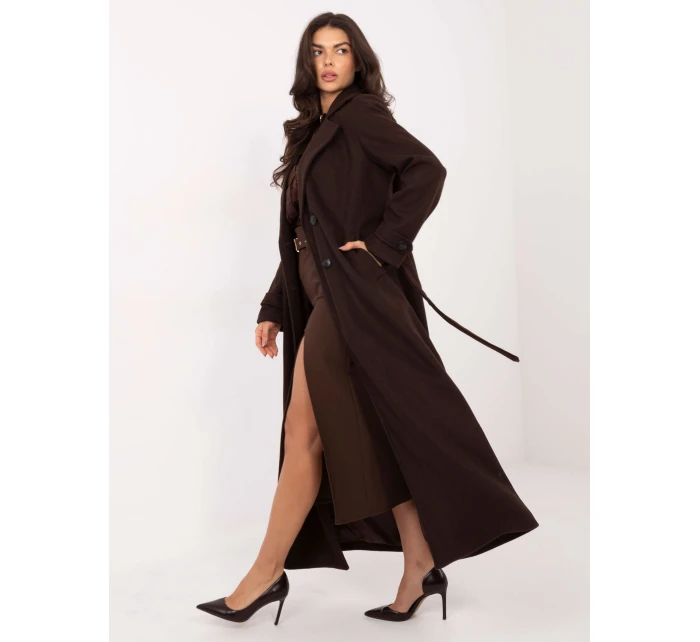 Płaszcz IT PL model 21795582 ciemny brązowy - FPrice